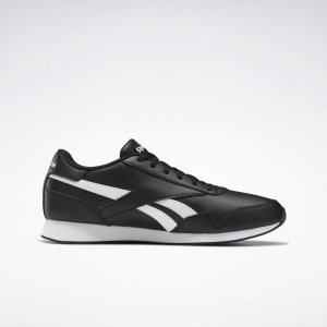 Adidasy Męskie Reebok Royal Classic Jogger 3.0 Czarne/Białe PL 68ZCXOP